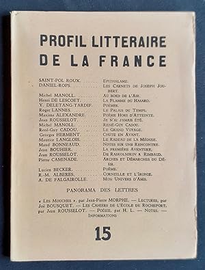Profil Littéraire de la France : n°15, octobre 1943 -