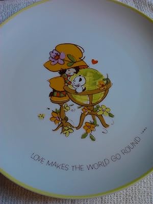 Vintage Mopsie Collector's Edition Plate: Love Makes The World Go Around