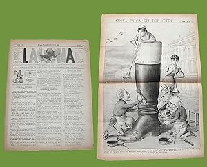 La Rana N.47 - 19 Novembre 1879 Giornale satirico Italia e Camera dei deputati CAIROLI