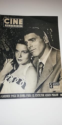 ANTIGUA REVISTA / OLD MAGAZINE: CINE MUNDO. Nº103, 6 MARZO 1954. Debora Kerr y Burt Lancaster