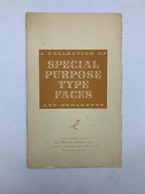 A collection of Special Purpose Type Faces and Ornaments. A-1 Typographers, Inc. Pennsylvania