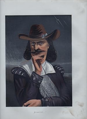 IGNORANCE,Puritan man in historical costume,1870 Chromolithograph Religious Portrait Print