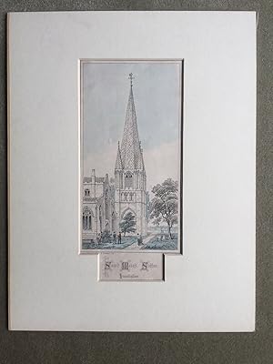 Stone lithograph after a drawing by John Johnson
