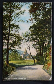 Alfriston Postcard Sussex The Church 1911