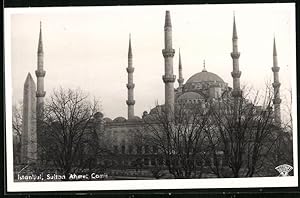 Fotografie unbekannter Fotograf, Ansicht Konstantinopel - Istanbul, Moschee Sultan Ahmet Camii