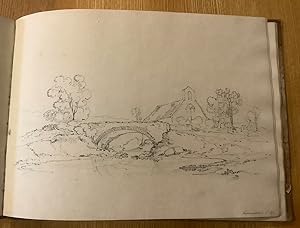 An original sketchbook of nineteen pencil rural scenes in several English and Welsh counties