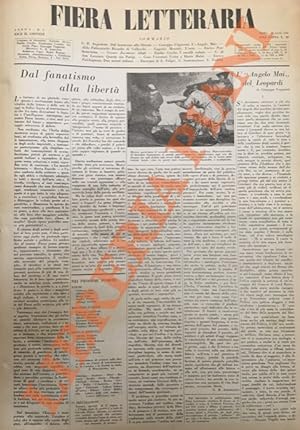 La Fiera letteraria. Settimanale delle lettere, delle arti e delle scienze. 1946-1954.