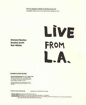 Live from L.A. art announcement