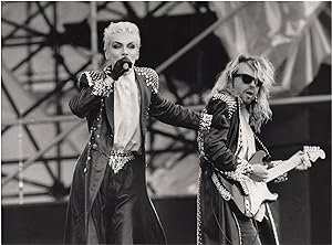 Original photograph of the Eurythmics performing at Stockholm Stadion [Stadium], 1987