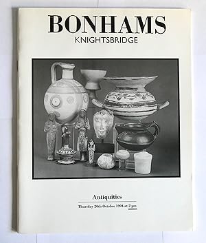 BONHAMS KNIGHTSBRIDGE Antiquities Thursday 20th October 1994 at 2pm