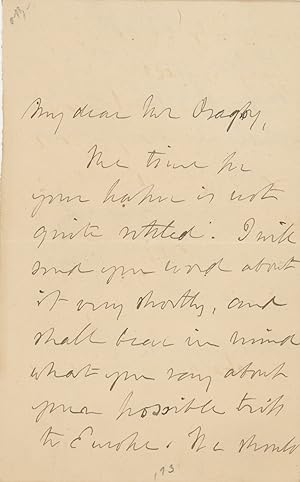 Autograph Letter Signed to Albert Bagby Regarding a Lecture at the Newport Town and Country Club,...
