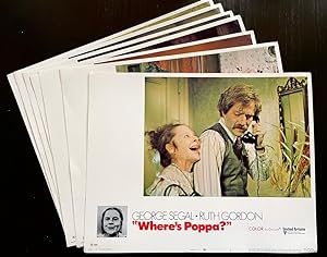Group of 7 original Lobby Cards from the film "Where's Poppa?" (starring George Segal & Ruth Gordon)