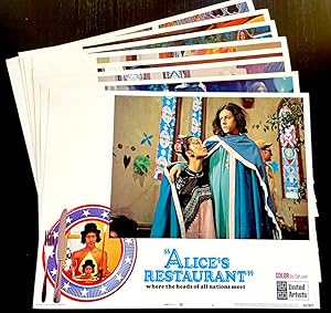 Set of 8 original Lobby Cards from the film 'Alice's Restaurant' (Arlo Guthrie)