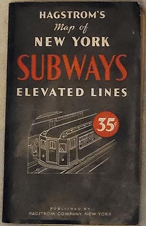 Hagstrom's Map of New York Subways Elevated Lines