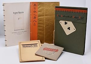 Collection of 5 items: TYPE FACES (Beran/Franciscan Press) | THE HEATHEN CHINEE (Harte) | THE OUT...