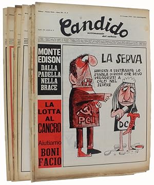 CANDIDO - Settimanale del sabato. 10 numeri del 1970.: