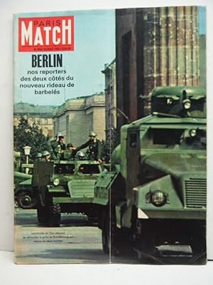 PARIS MATCH No. 646, 26 Aout 1961 Berlin Cover