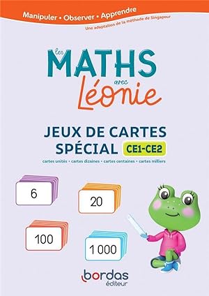 Les maths avec Léonie : jeux de cartes spécial CE1/CE2