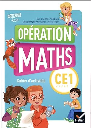 opération maths : CE1 ; cahier d'activités + mémo et matériel (édition 2017)