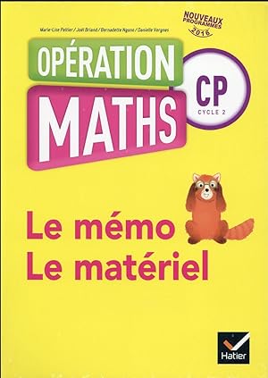 opération maths ; CP ; fichier de l'élève t1 et Tome 2 (édition 2016)