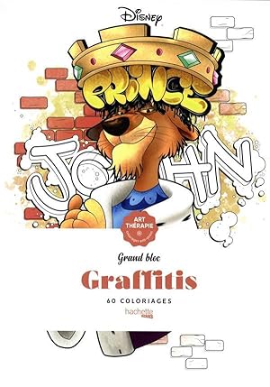 art thérapie ; grand bloc : graffitis