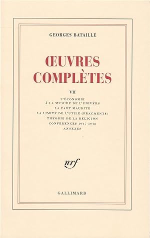 oeuvres complètes t.7