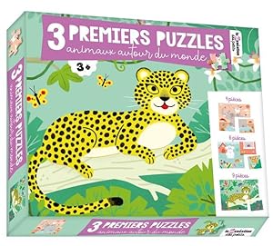3 premiers puzzles : animaux autour du monde