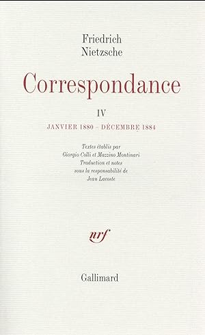 correspondance t.4 ; Janvier 1880 - Décembre 1884