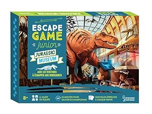escape game junior : Jurassic Museum : aide les visiteurs à échapper aux dinosaures