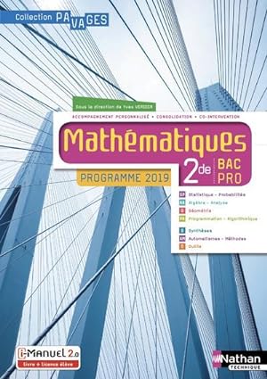 pavages : mathématiques ; bac pro ; 2de ; livre + licence de l'élève (édition 2019)