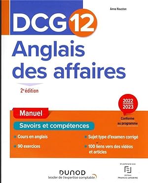 DCG 12 : anglais des affaires ; manuel (2e édition)