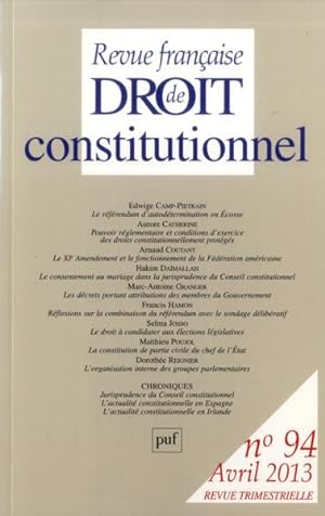 Revue française de droit constitutionnel n.94