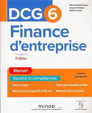 DCG 6 : finance d'entreprise ; manuel (3e édition)