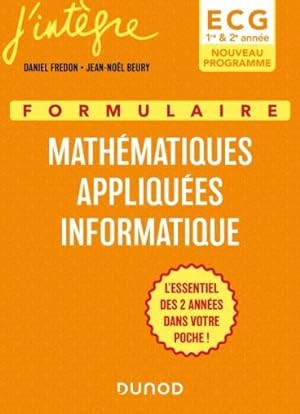 formulaire mathématiques appliquées, informatique ; ECG 1 & 2