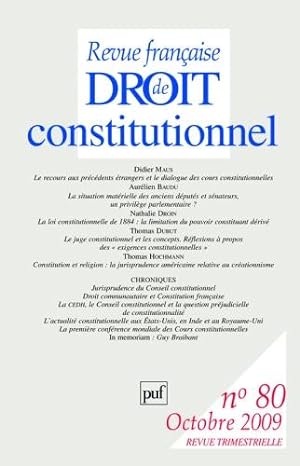 Revue française de droit constitutionnel n.80