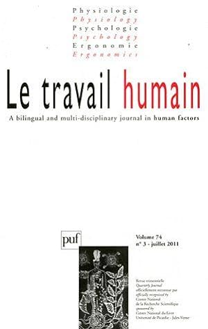 REVUE LE TRAVAIL HUMAIN n.74/3 (édition 2011)