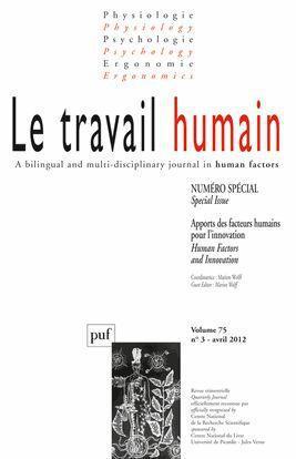 REVUE LE TRAVAIL HUMAIN n.75/3 (édition 2012)