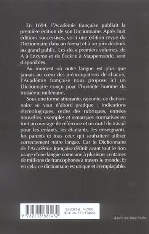 Dictionnaire de l'Académie française. 2. Dictionnaire de l'Académie française. Éoc-Map. Volume : ...
