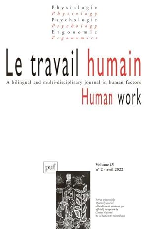 REVUE LE TRAVAIL HUMAIN n.85 (édition 2022)