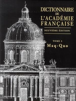 dictionnaire de l'académie française
