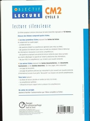 lecture silencieuse ; CM2 ; cycle 3