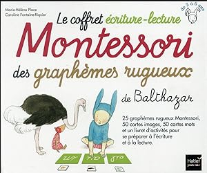 le coffret écriture-lecture Montessori des graphèmes rugueux de Balthazar