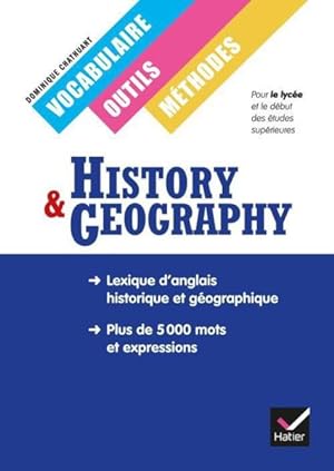 history & geography ; vocabulaire, outils, méthodes ; lycée ; manuel