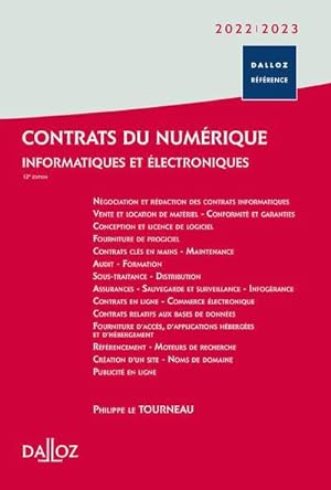 contrats du numérique : informatiques et électroniques (édition 2022/2023)