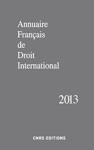 annuaire français de droit international, 59-2013