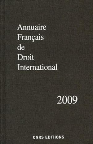 annuaire francais de droit international (édition 2009)