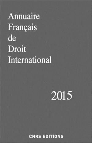 annuaire français de droit international 2015