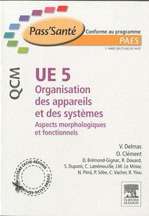 UE 5 ; organisation des appareils et systèmes ; aspects morphologiques et fonctionnels ; QCM