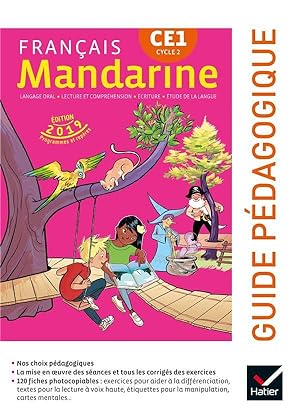 mandarine : français ; CE1 ; guide pédagogique (édition 2019)