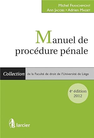manuel de procédure pénale (4e édition)